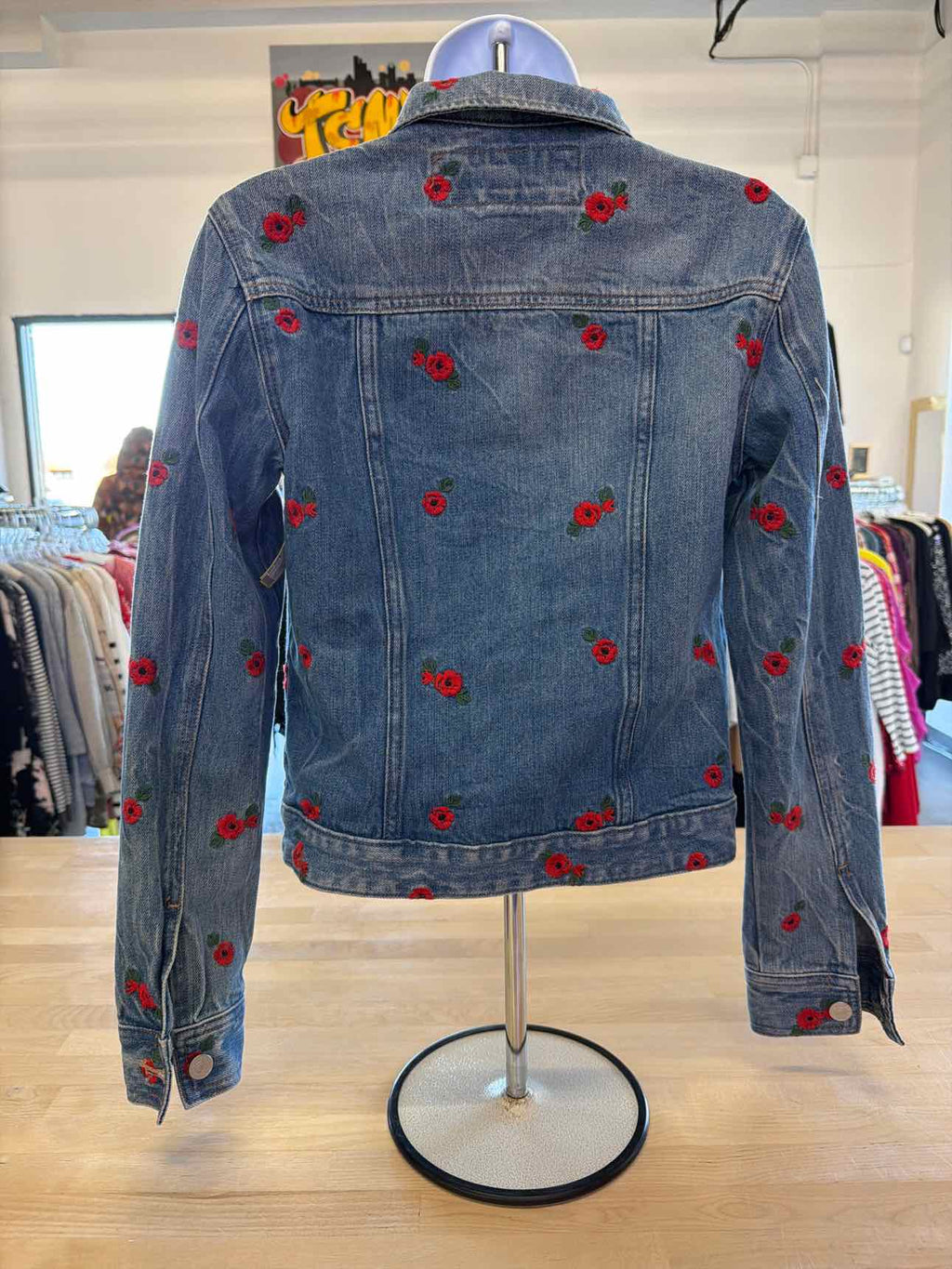 Express Size XS Blue Denim Jean Jacket