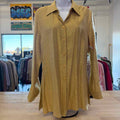 Sharon Young Size M Gold New Button Down Shirt