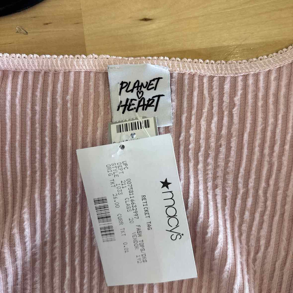 Derek Heart Juniors Hacci Long Sleeve Top