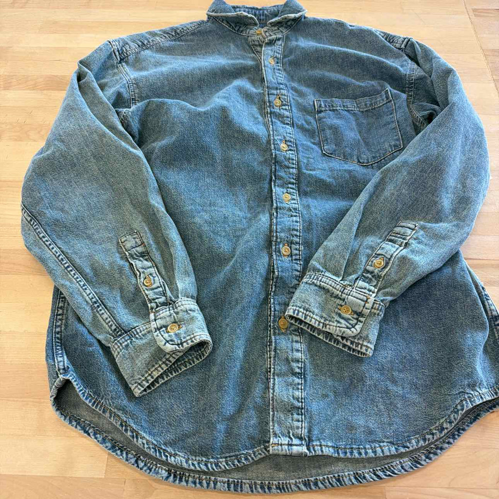 Mode of One Men's Regular-Fit Denim Shirt