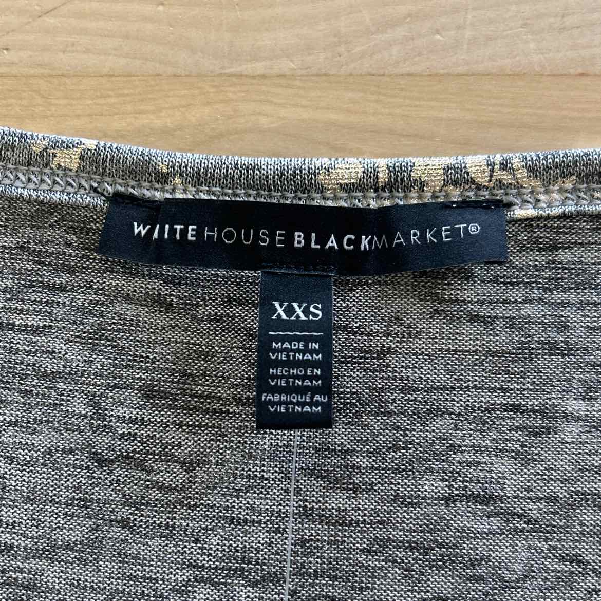 White House Black Market Size XXS Gold New T-Shirt SS