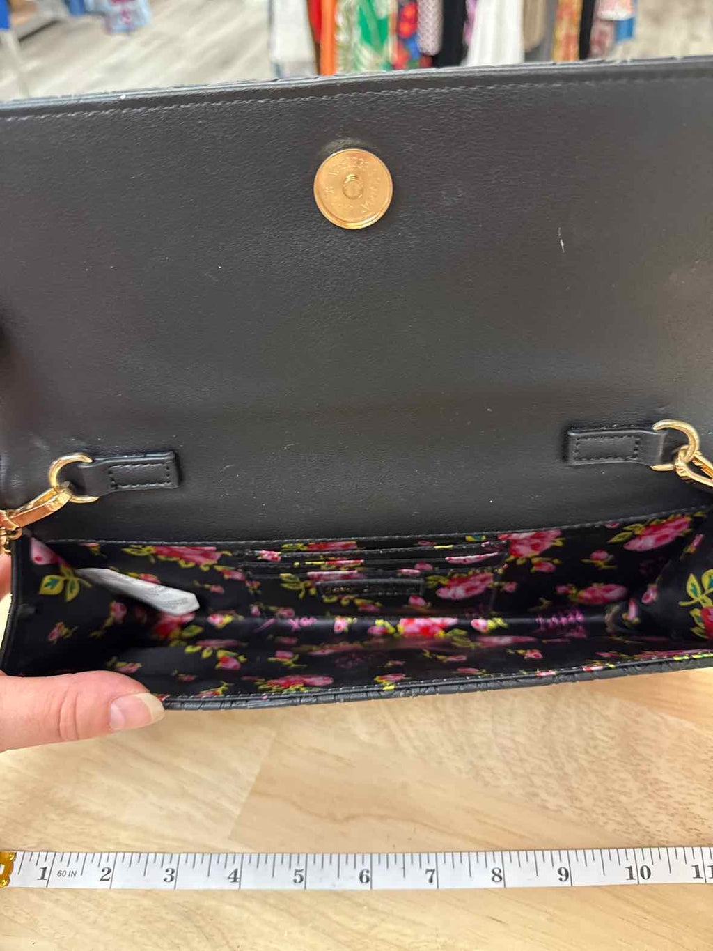 Betsey Johnson Black Crossbody Preloved Handbag