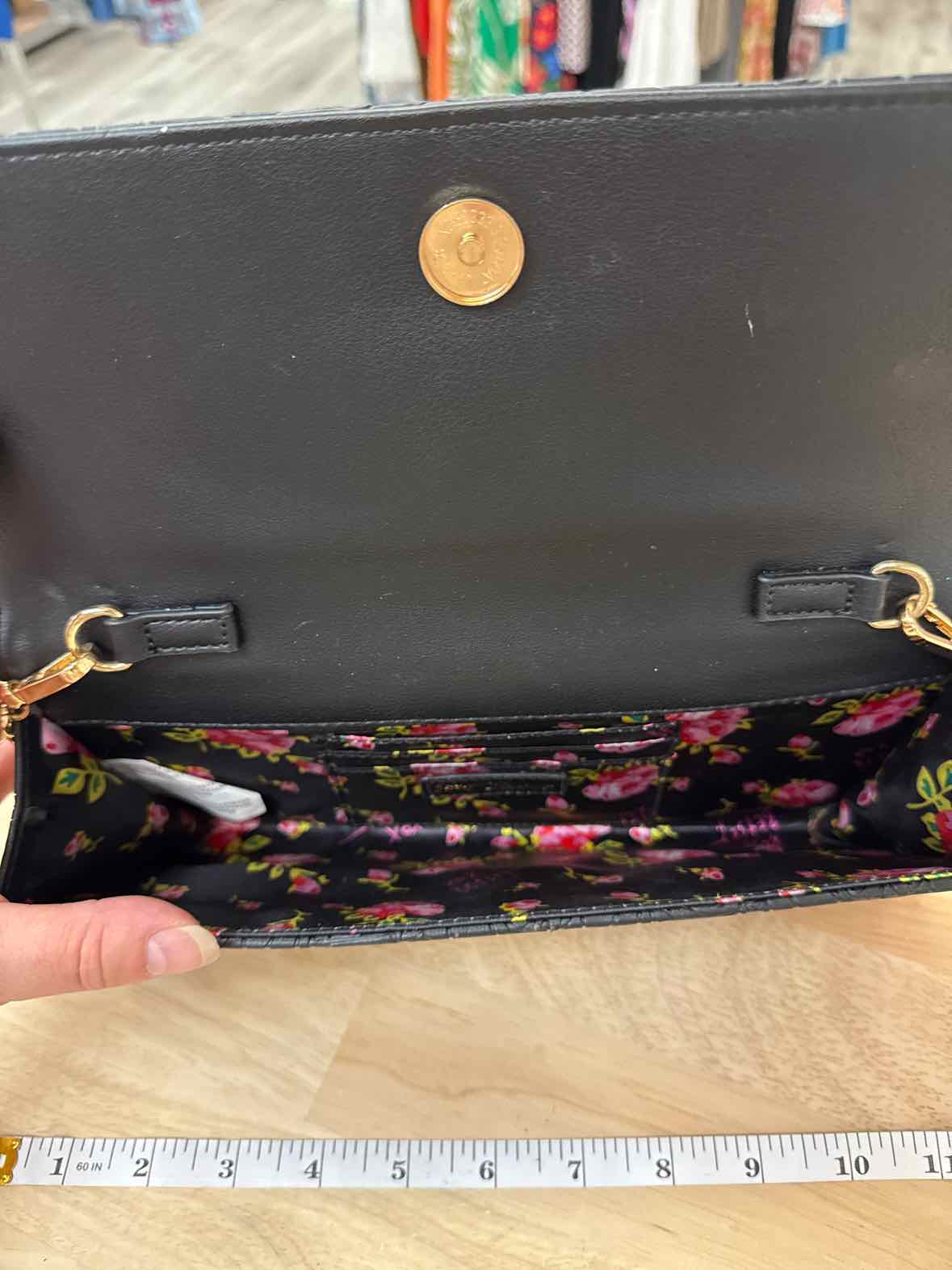 Betsey Johnson Black Crossbody Preloved Handbag
