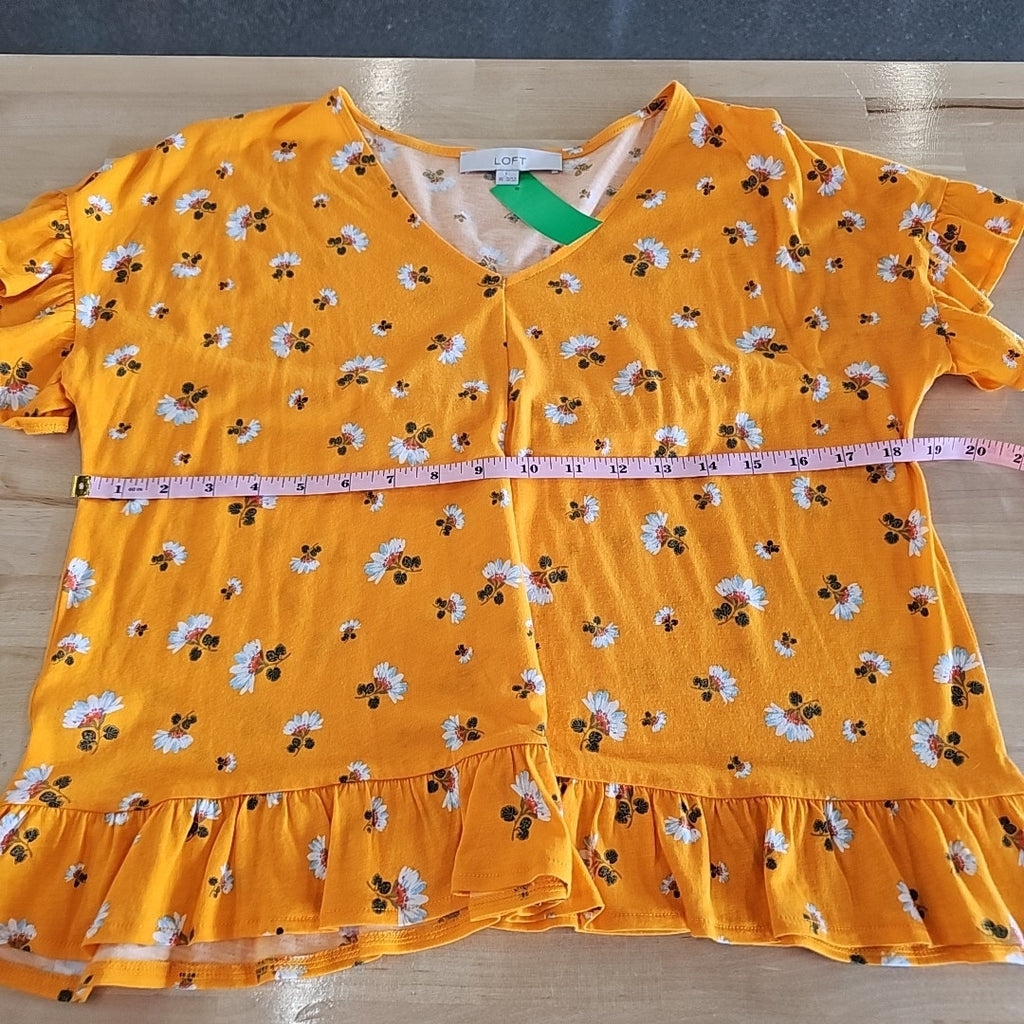 Loft Size XS Orange Blouse