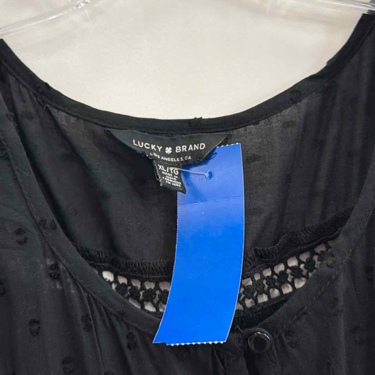 Lucky Brand Size XL Black Preloved Dress