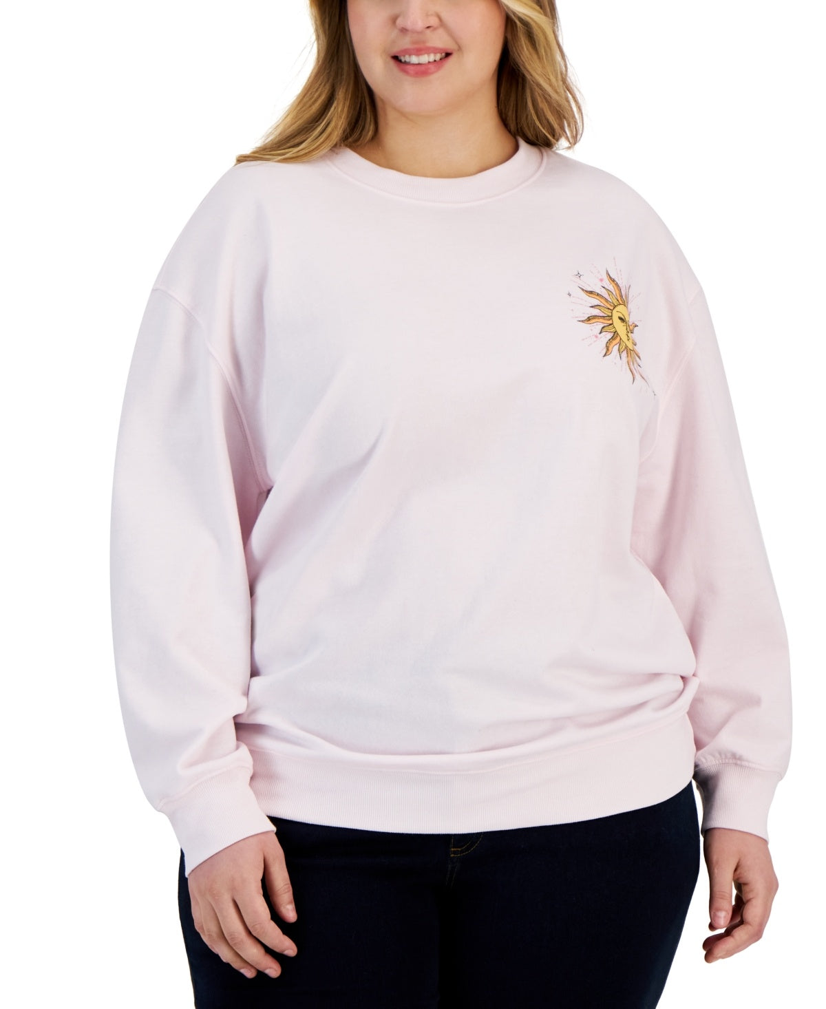 Rebellious One Size 1X Pink Sweater