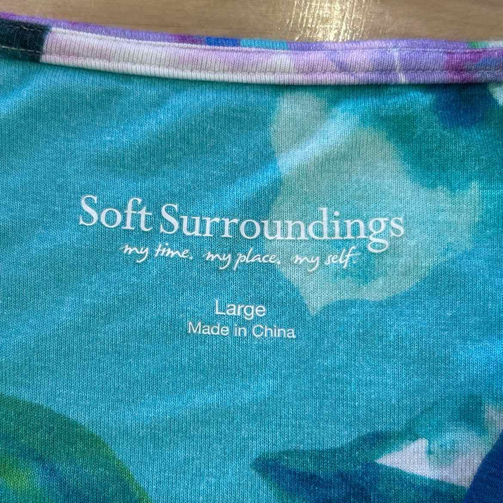 Soft Surroundings Size L Green Preloved Dress