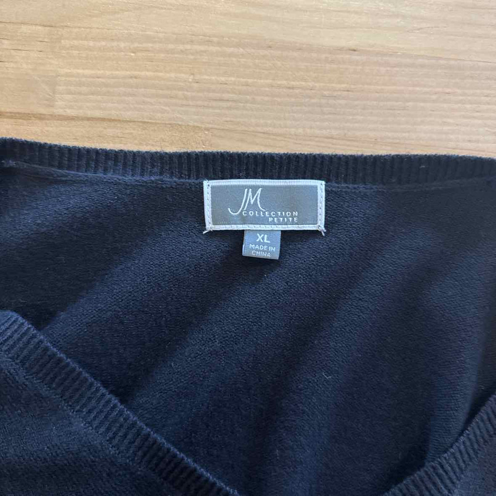 JM Collection Size XL Black Sweater