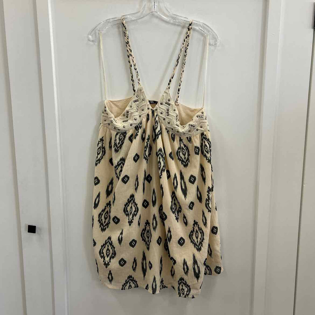 zara Size M Cream Preloved Dress
