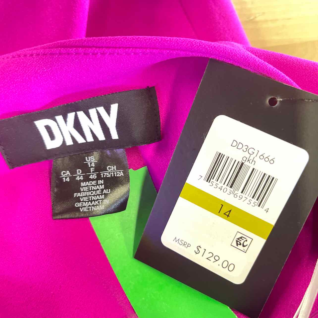 DNKY Size 14 Pink New Dress