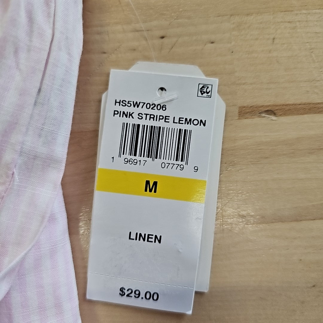 Hippie Rose Juniors' Stripe Boxer Shorts - Pink Stripe - M