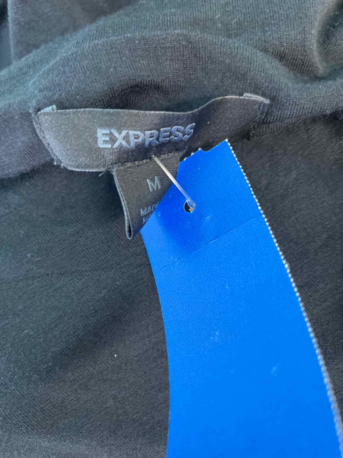 Express Size M Black Tank