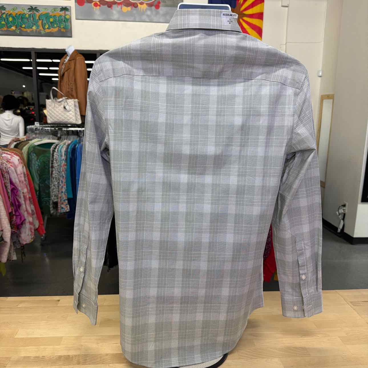 Calvin Klein Mens Steel+ Stretch Button Down Dress Shirt