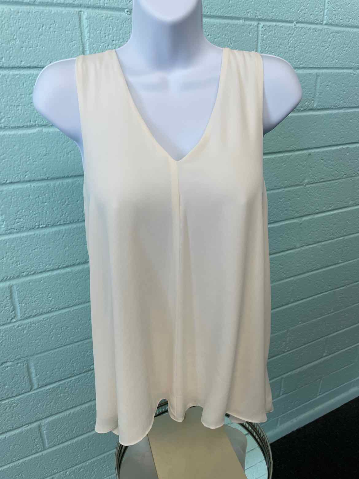 Loft Size S Cream Sleeveless