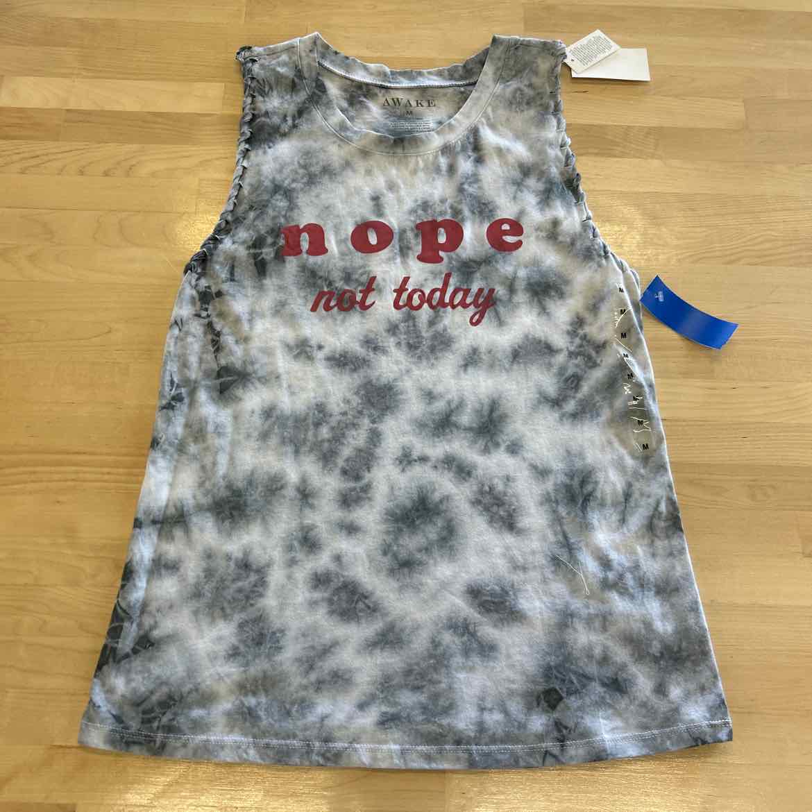 Awake Size M Blue Tank