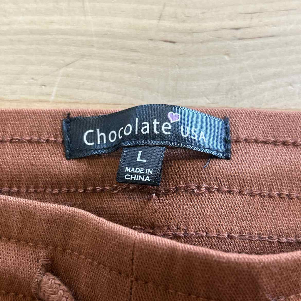 Chocolate Size L Brown New Pants
