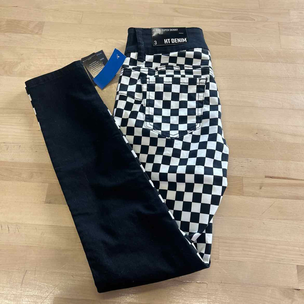 HotTopic Size 3 Black White New Pants