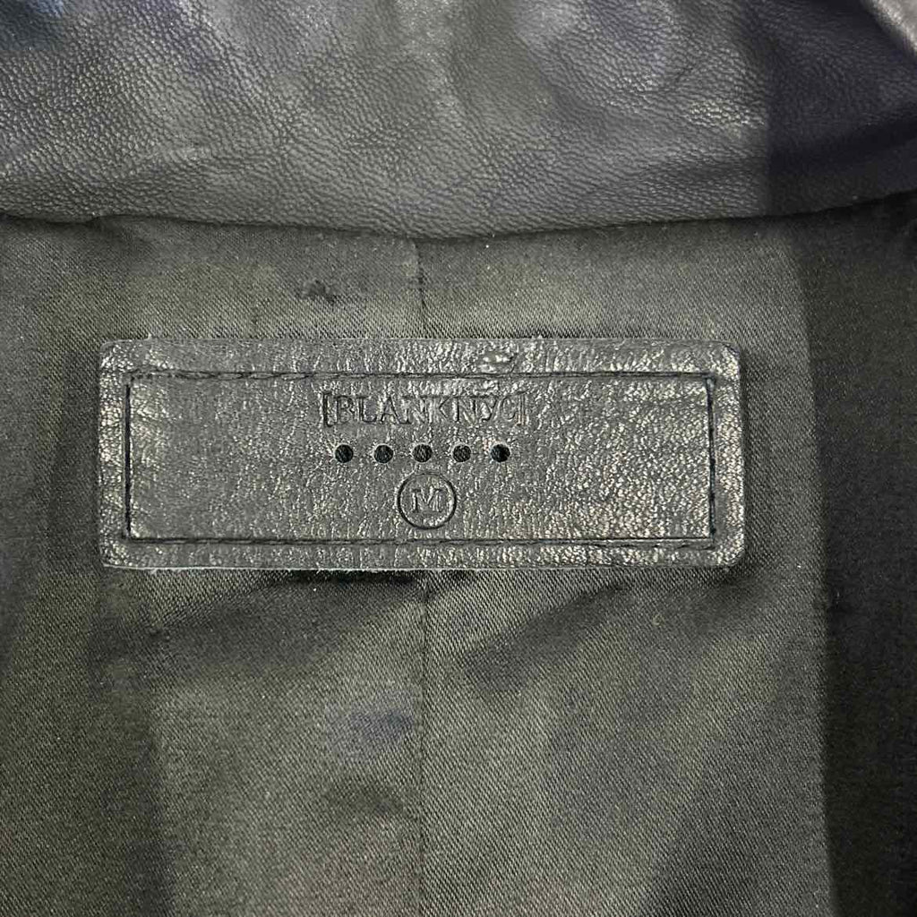 Blank NYC Size M Black Leather Jacket