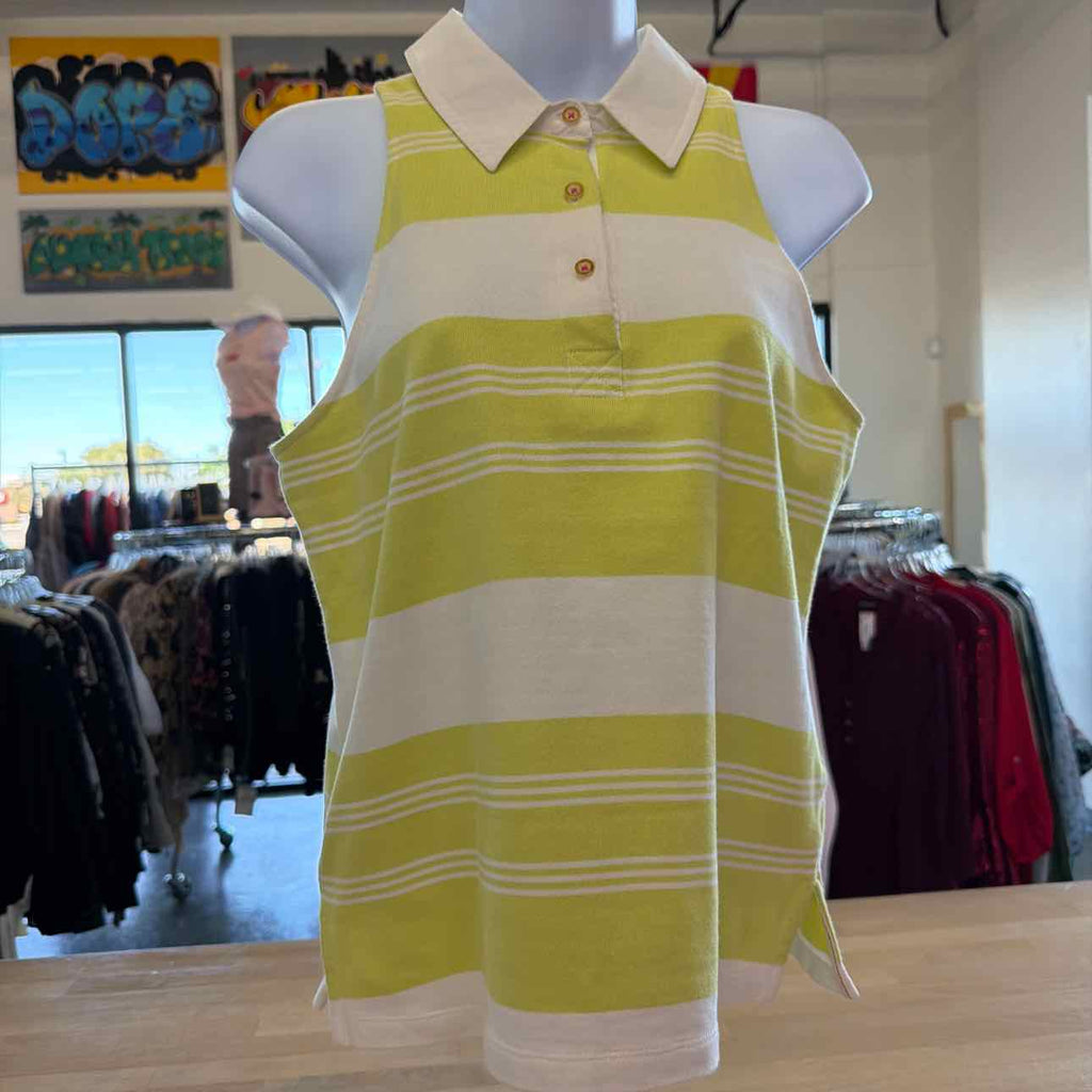Maeve Size XS White/Green Preloved Polo