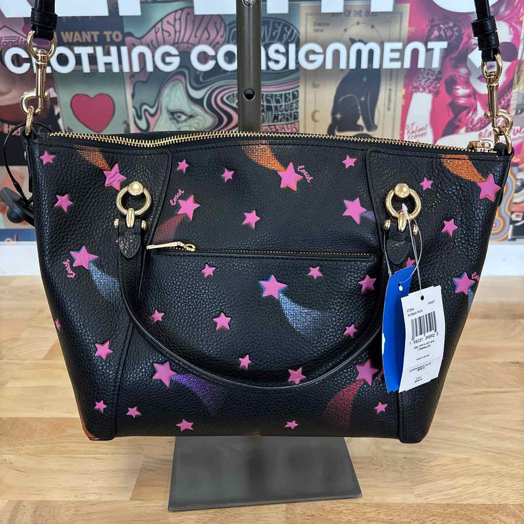 Coach Pink & Black Handbag