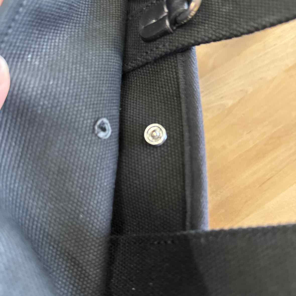 Coach Black Canvas Cargo Tote Handbag