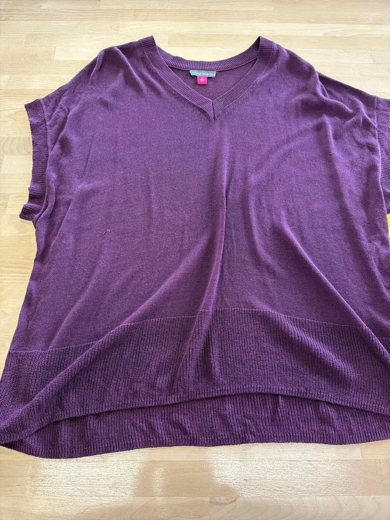 Vince Camuto Size XL Purple Sweater