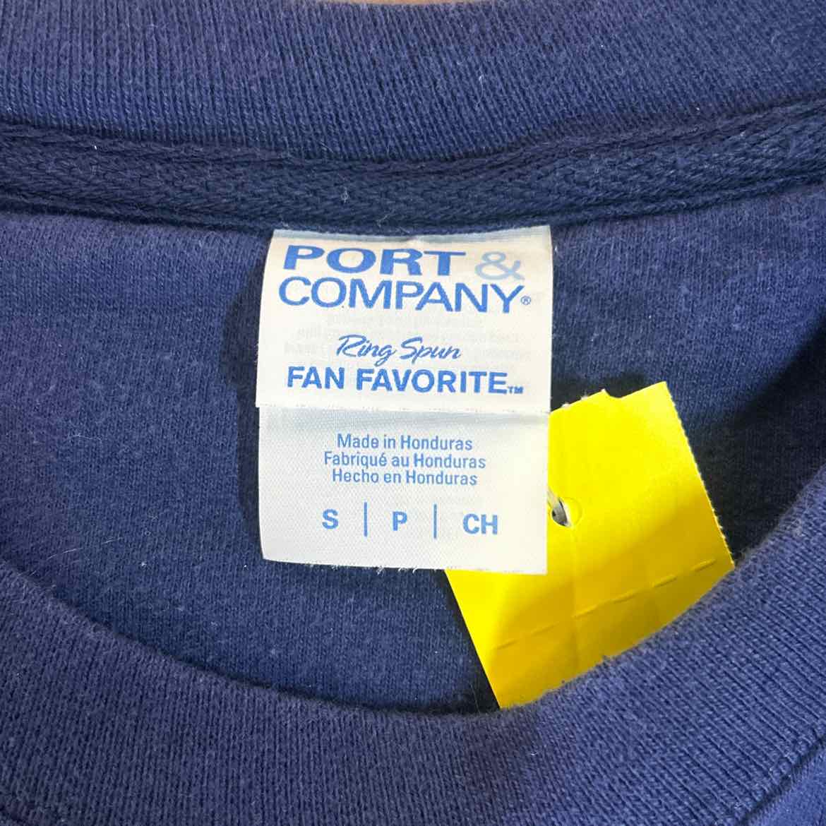 PortCompany Size S Blue Preloved Sweatshirt