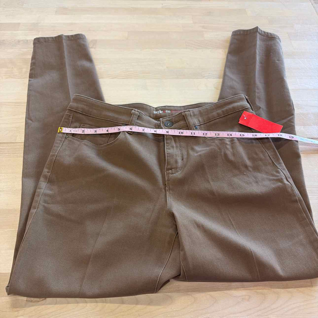 Style & Co. Size 10 Brown Cotton Spandex Preloved Jeans