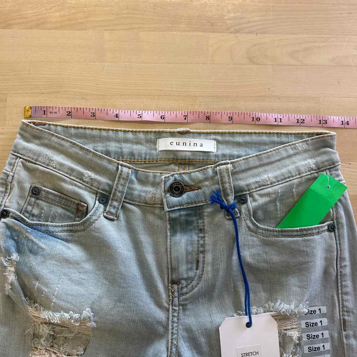 Eunina Size 1 Blue Denim New Jeans