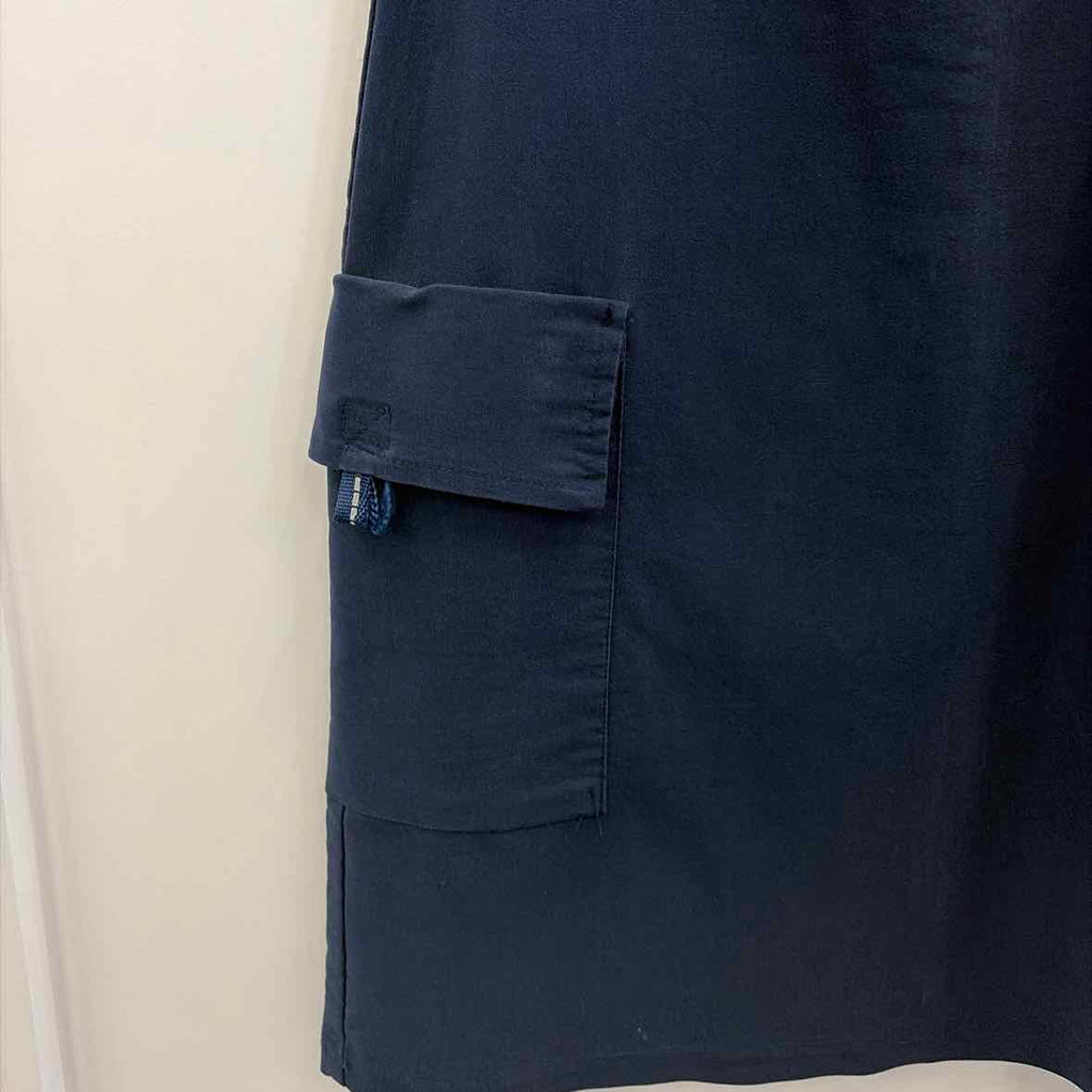 French Curve Size L Navy Preloved Dress