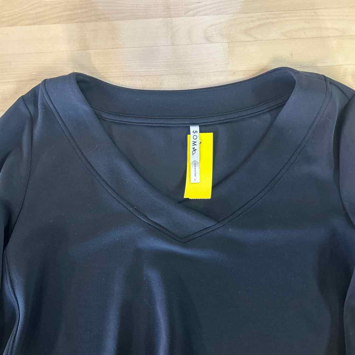 Soma Size L Black Preloved Blouse LS
