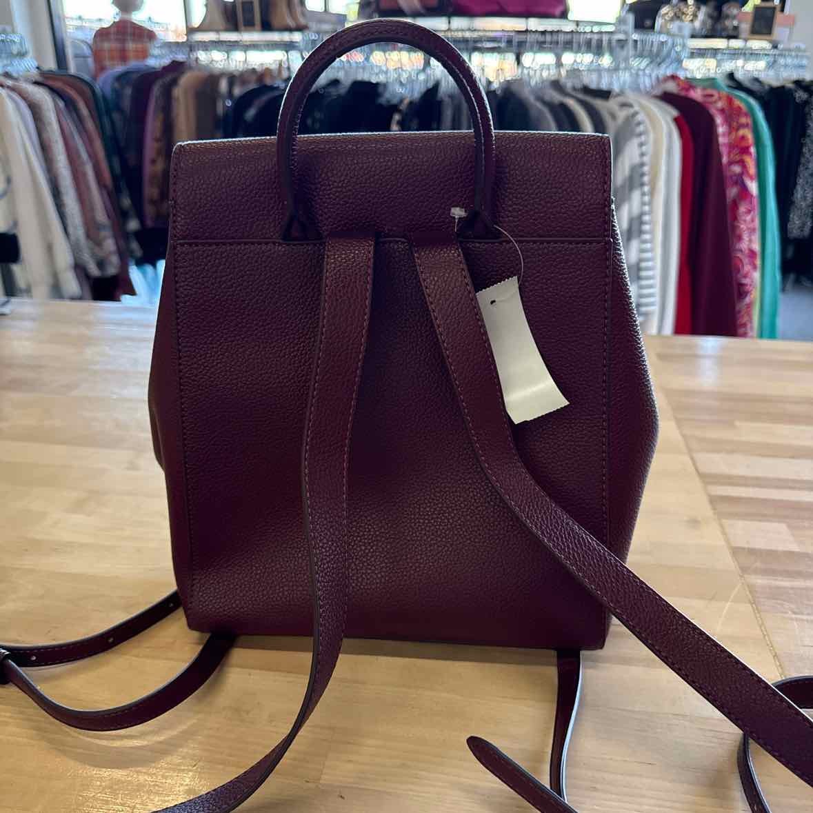 DKNY Maroon Backpack Handbag