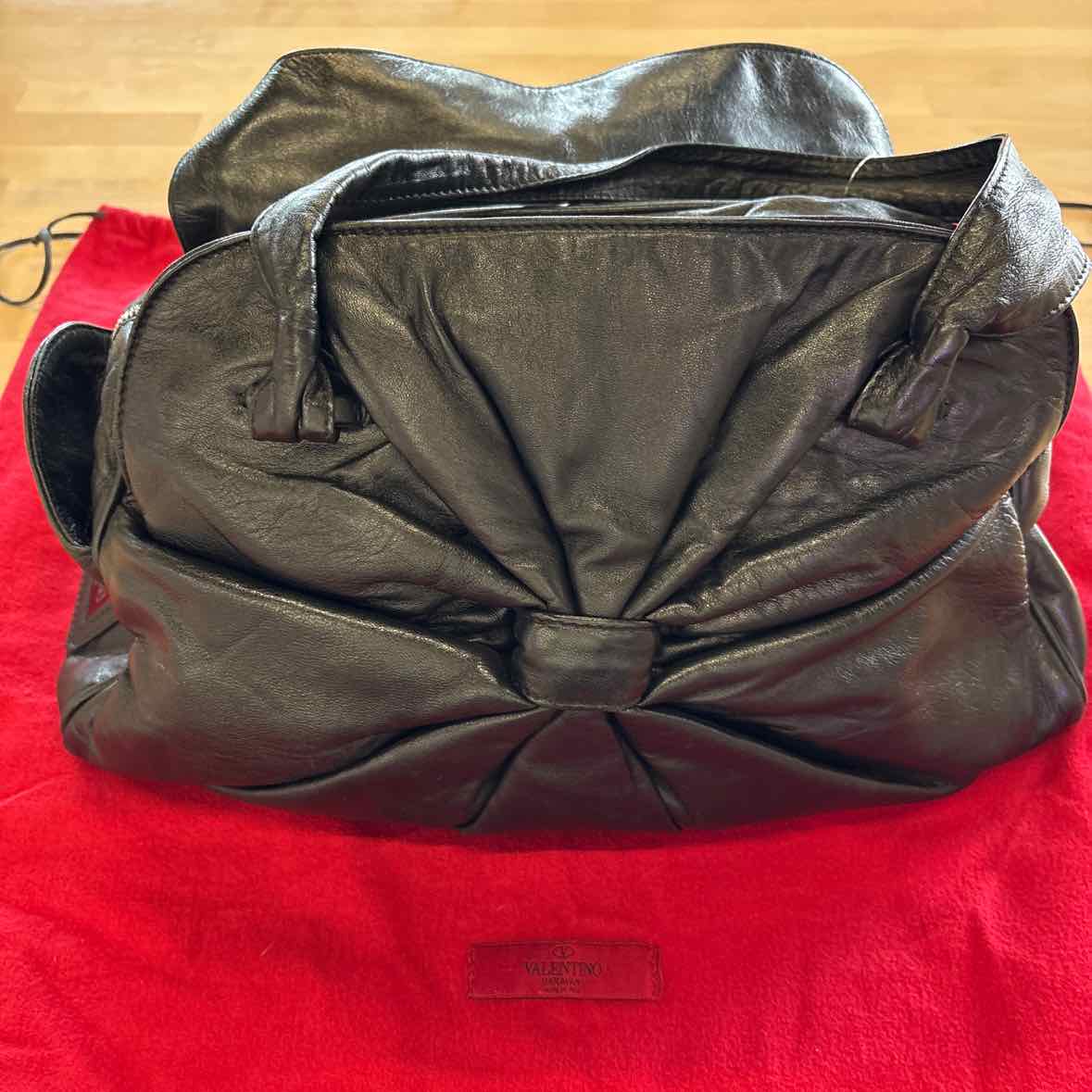 Valentino Black Leather Handbag