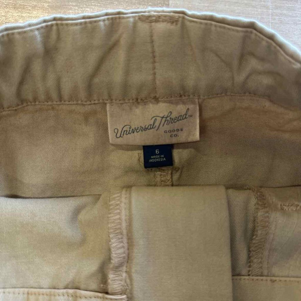 Universal Thread Size 6 Khaki Skirt