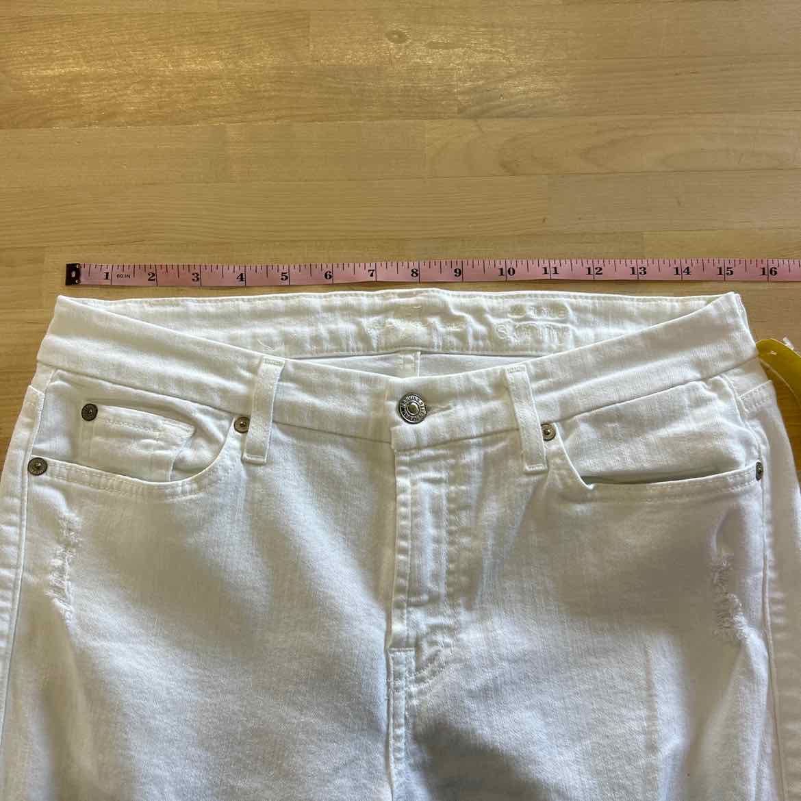 7 for all mankind Size 30 White Pants