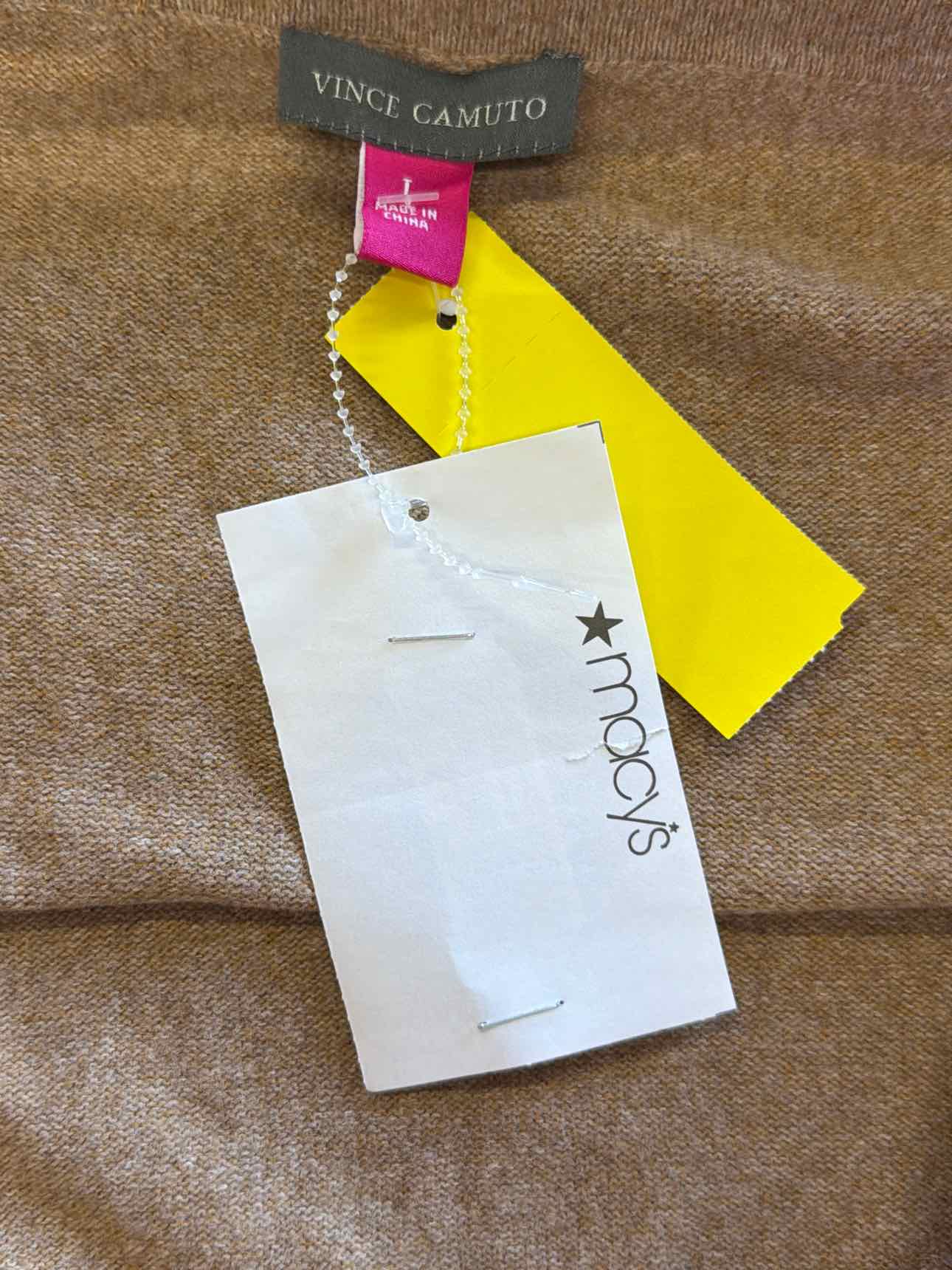 Vince Camuto Size L Tan Skirt