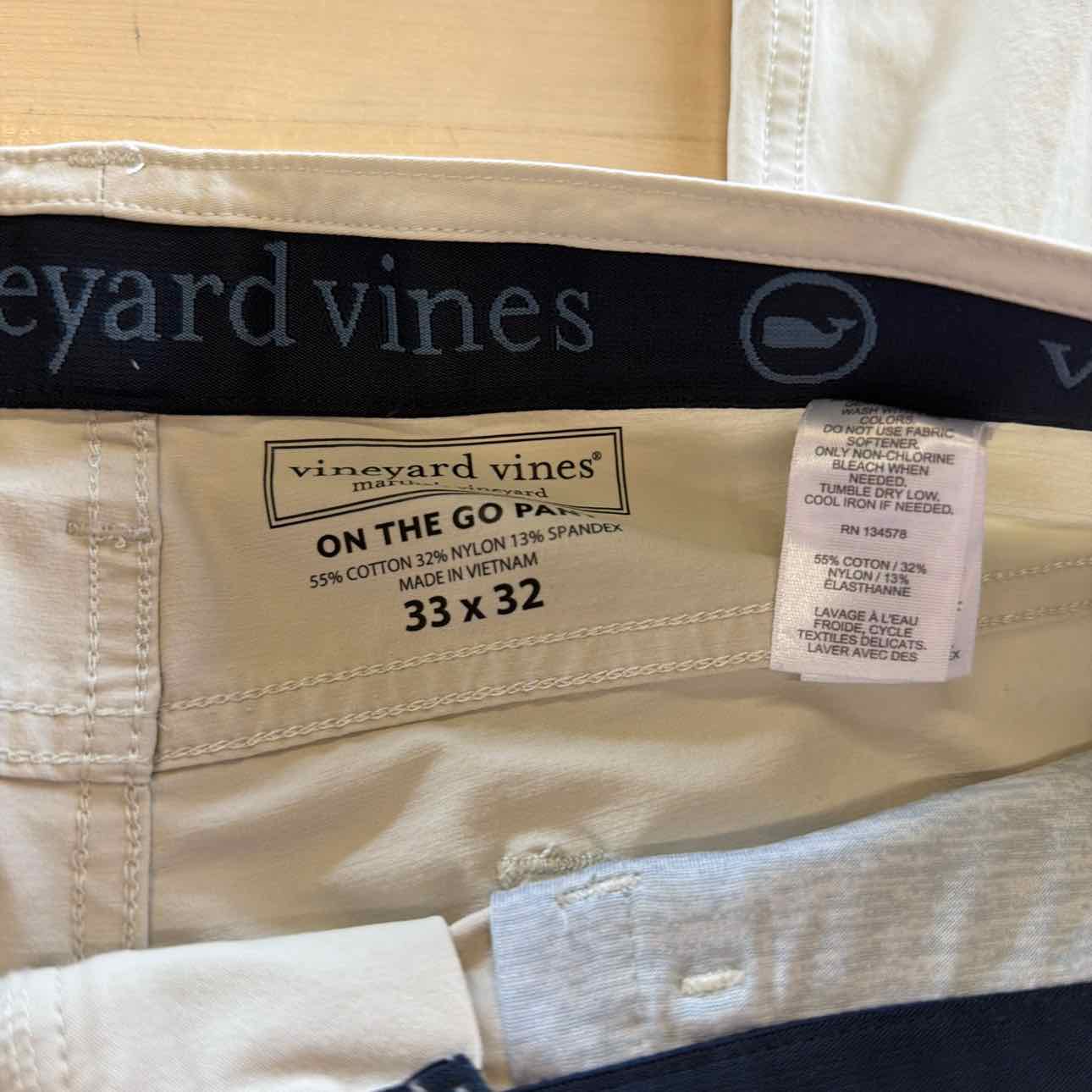 Vineyard Vines Size 33x32 Tan MENS Pants