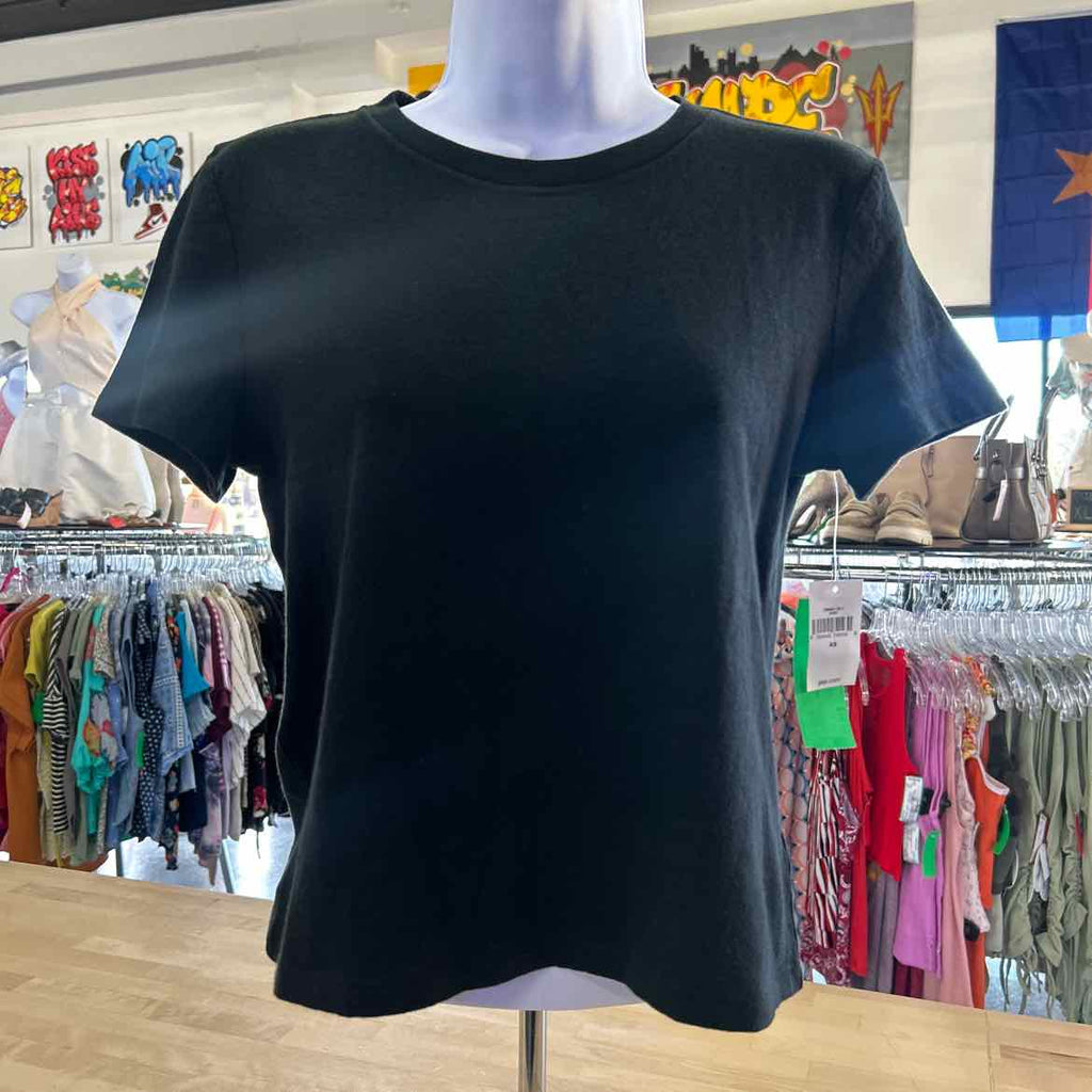Gap Size XS Black Cotton New T-Shirt SS