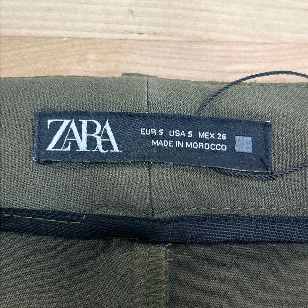 zara Size S Moss Preloved Pants