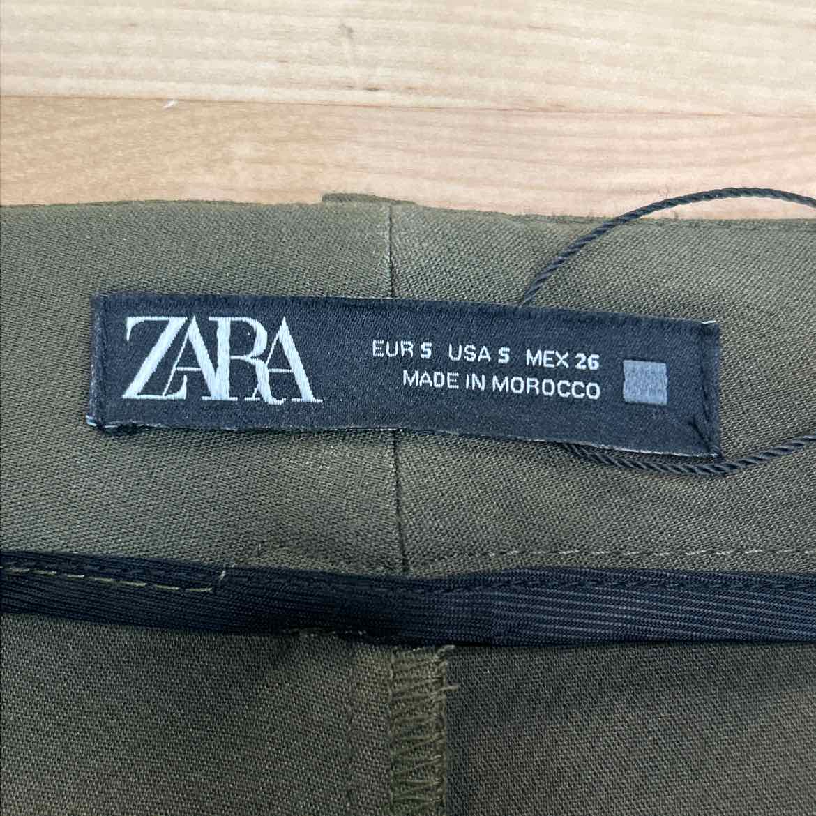 zara Size S Moss Preloved Pants