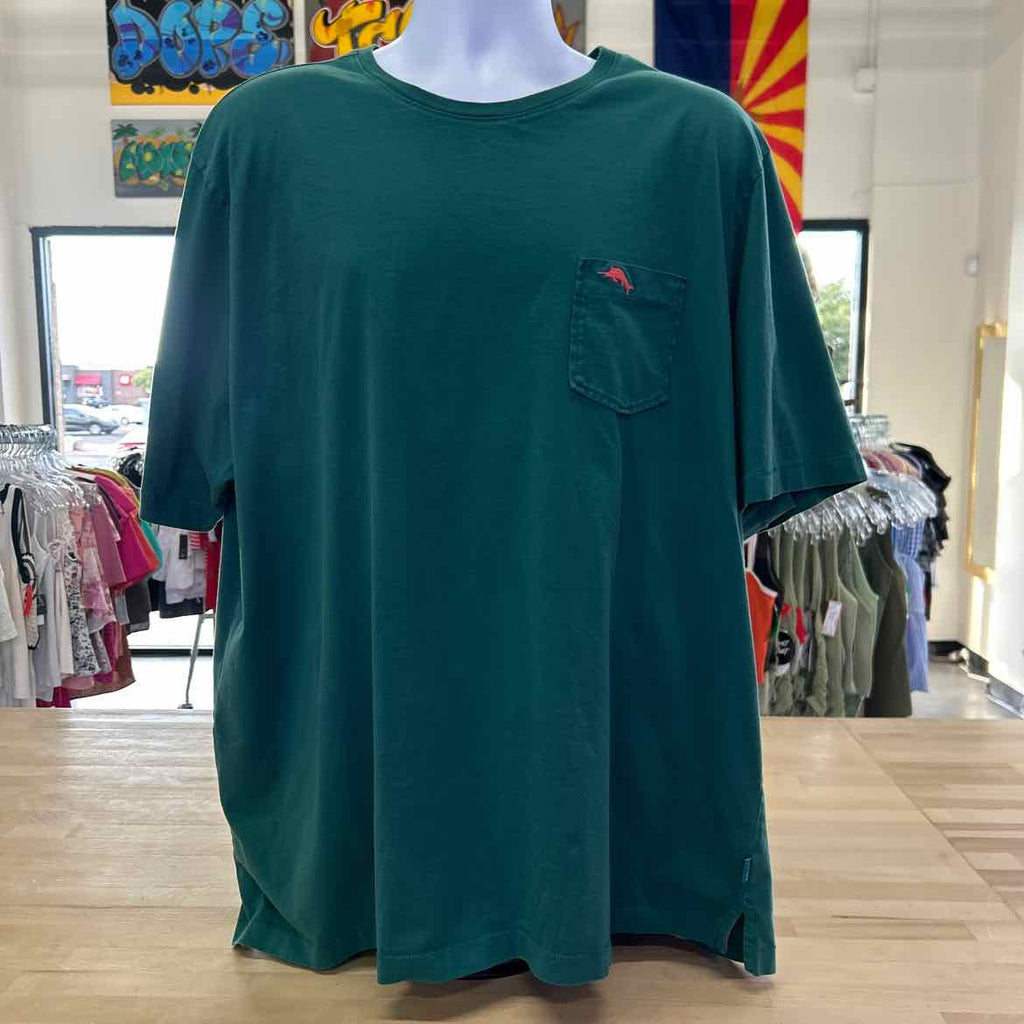 Tommy Bahama Size XXL Green Preloved MENS T-shirt
