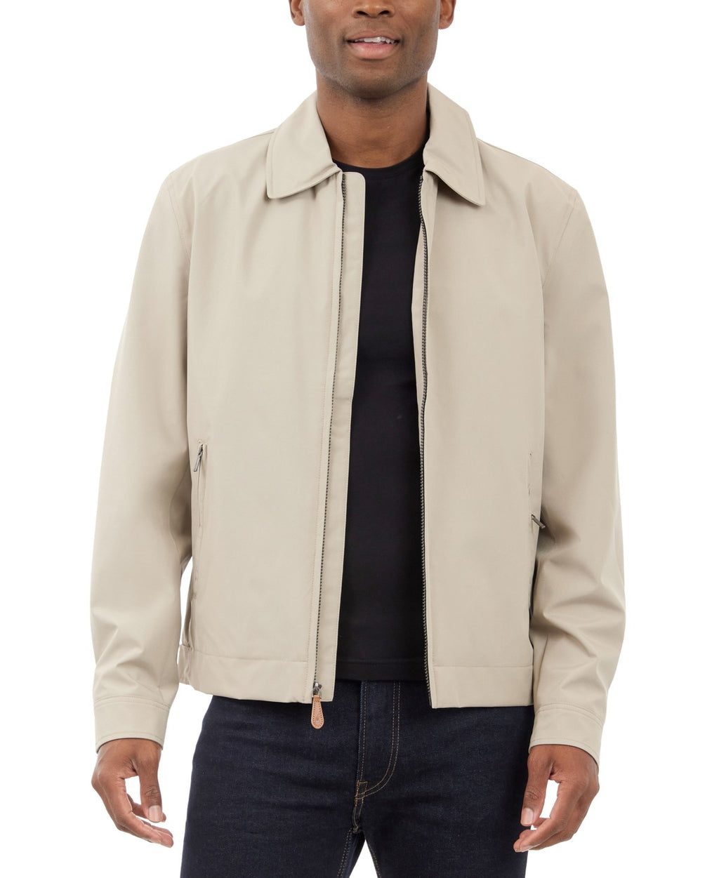 LondonFog Size M Men's Hipster Stretch Water-Resistant Full-Zip Jacket
