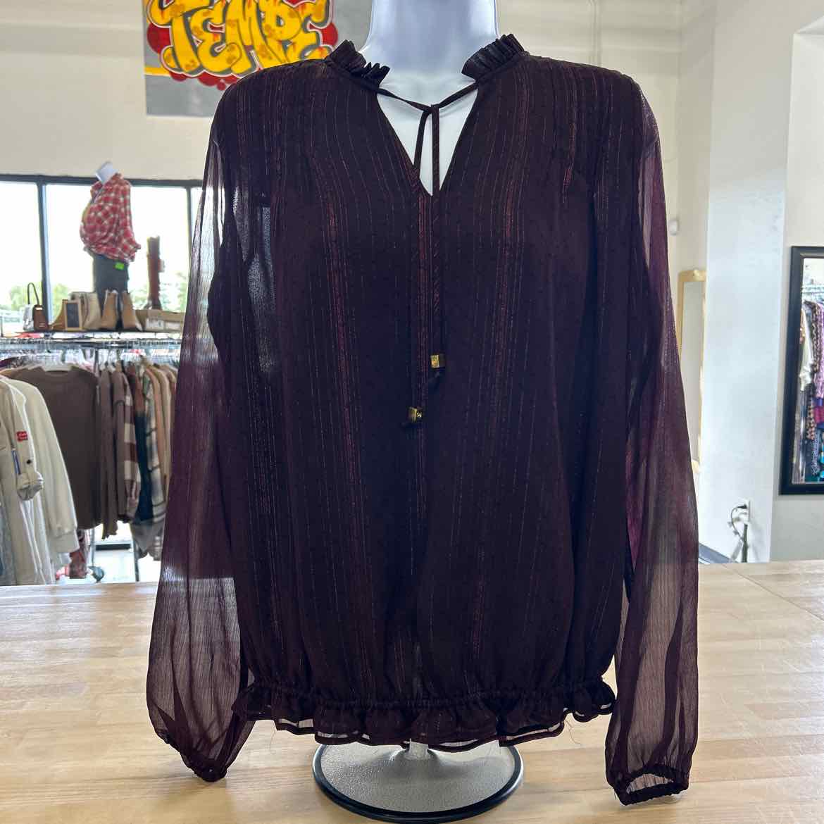 Michael Kors Size XS Red Blouse