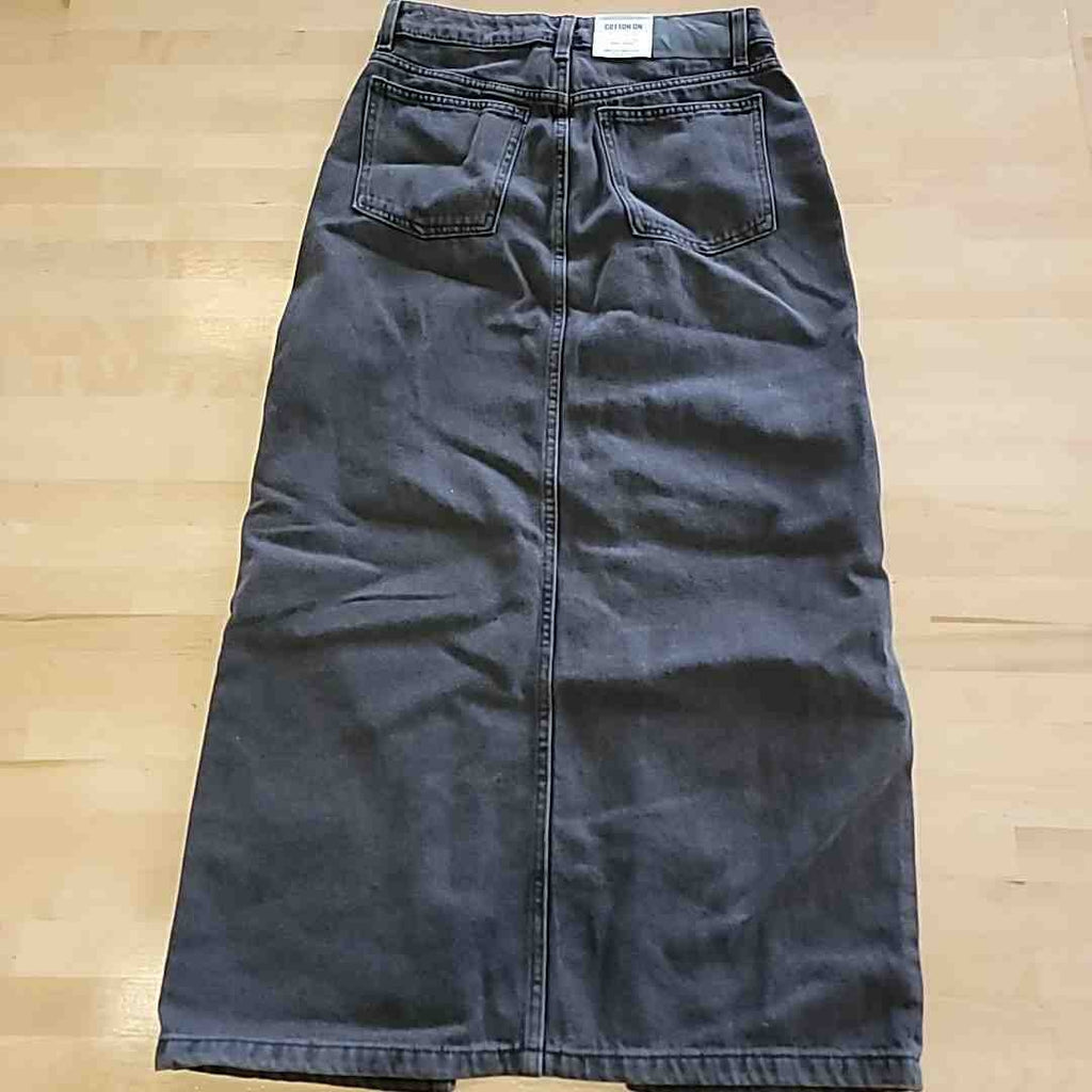 Cotton On Size 4 Graphite Black Bailey Maxi Skirt NWT