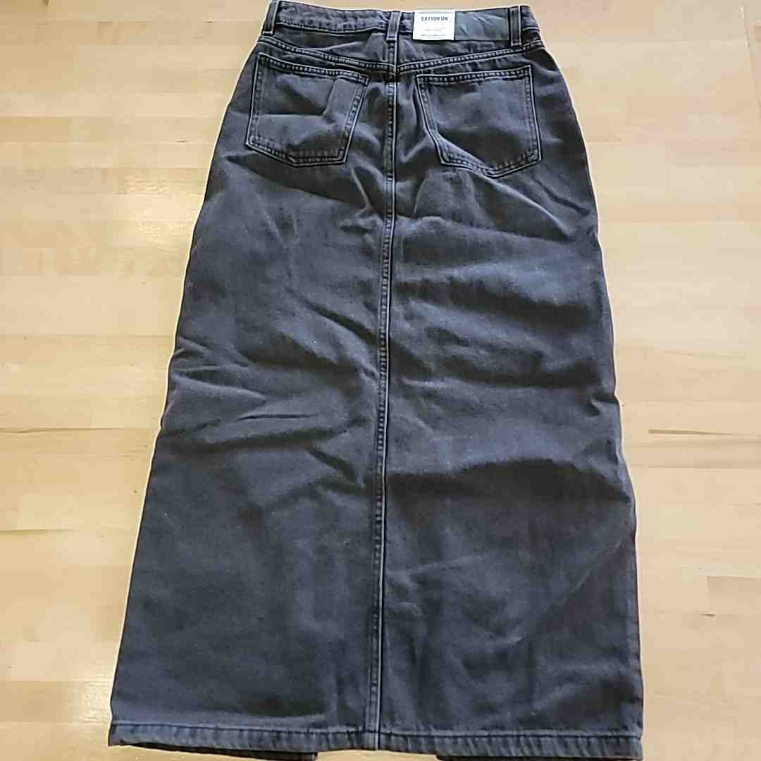 Cotton On Size 4 Graphite Black Bailey Maxi Skirt NWT