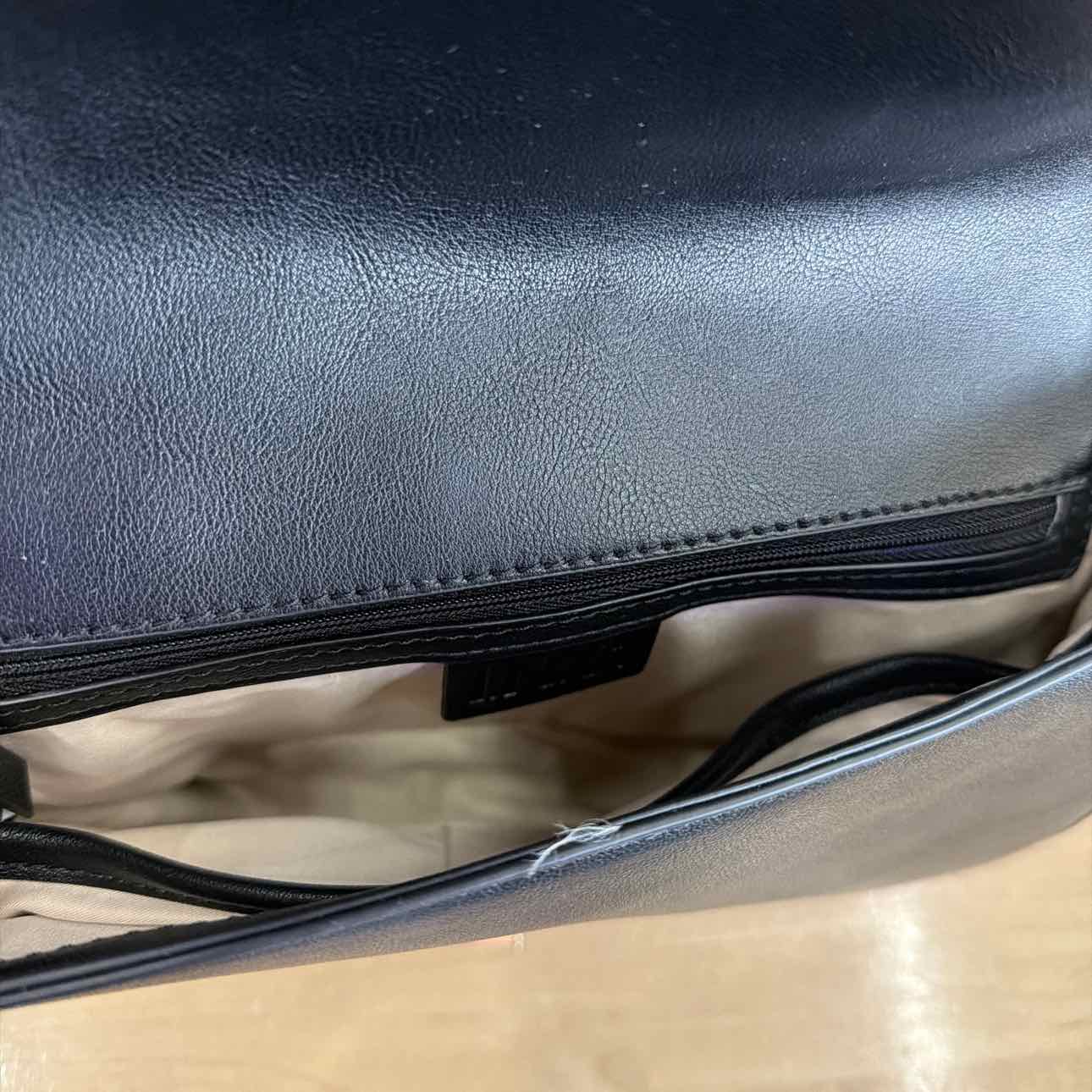 INC Black flower Handbag