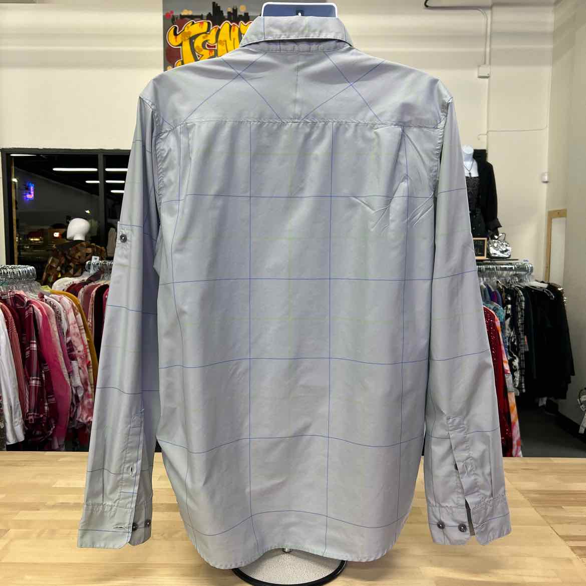 Under Armour Size L Gray MENS Button Down Shirt
