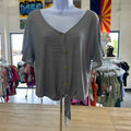 Chance or Fate Size M White & Black Preloved Blouse SS