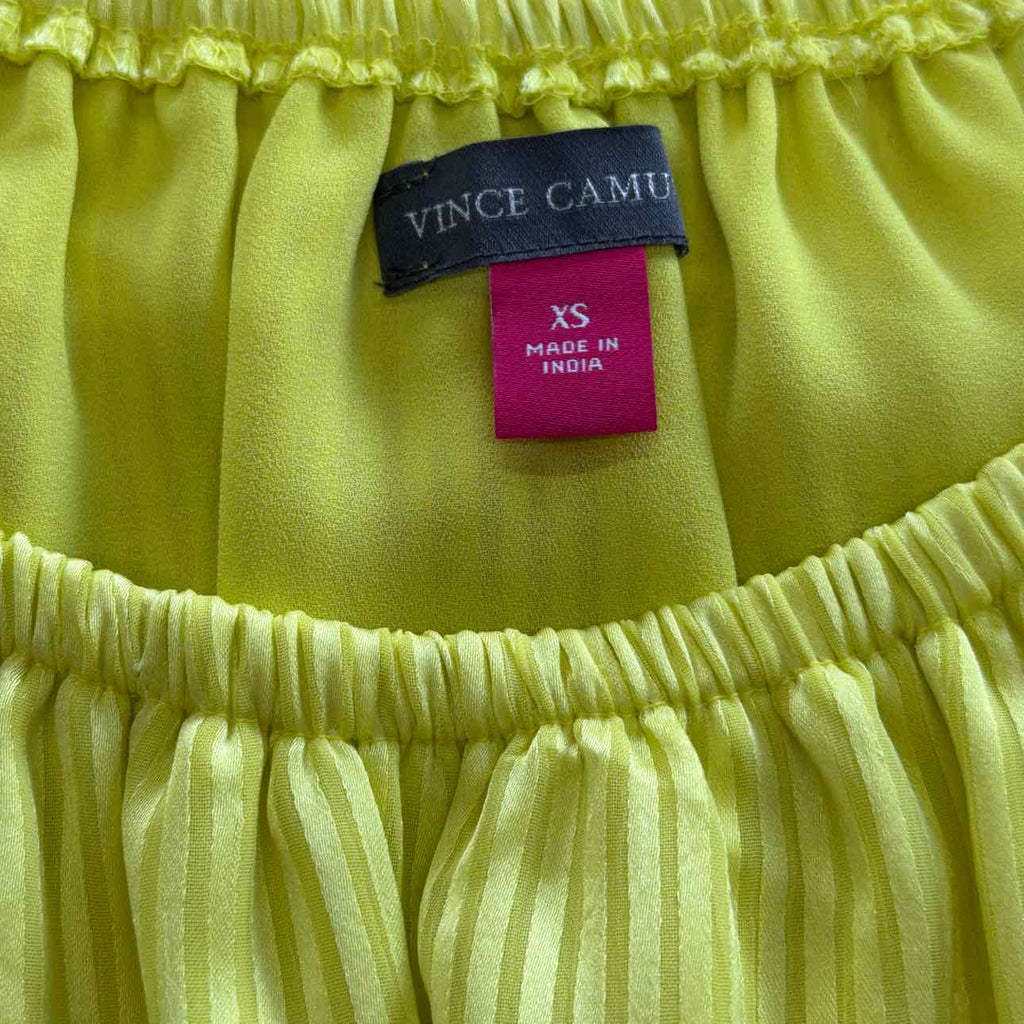 Vince Camuto Size XS Yellow Blouse