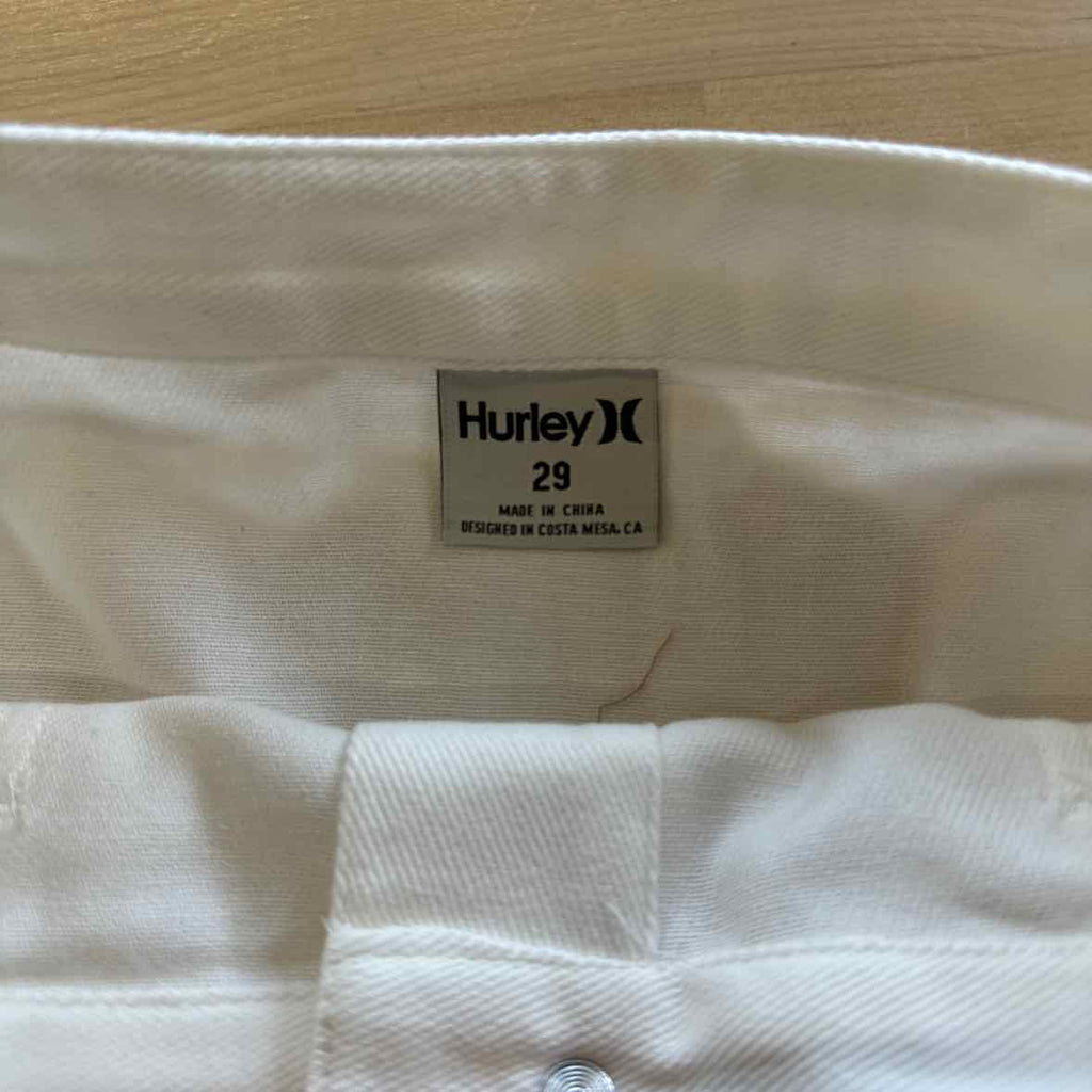 Hurley Size 29  (7) Tracy Button-Front Mini Skirt - White